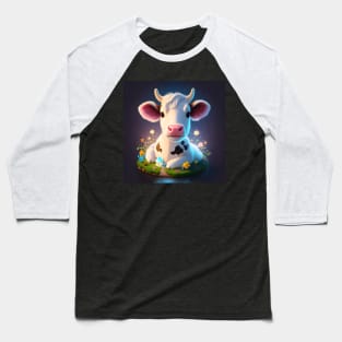 Cute Cow Baseball T-Shirt